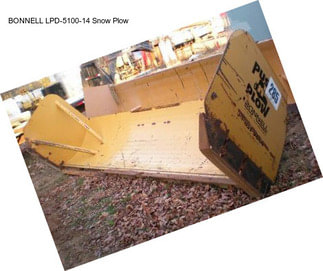 BONNELL LPD-5100-14 Snow Plow