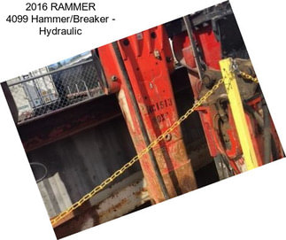 2016 RAMMER 4099 Hammer/Breaker - Hydraulic