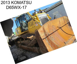 2013 KOMATSU D65WX-17