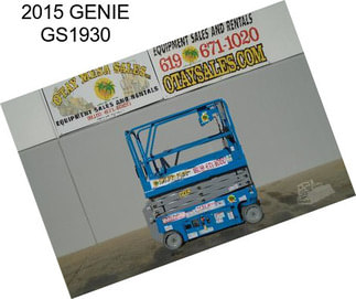 2015 GENIE GS1930