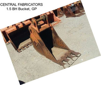 CENTRAL FABRICATORS 1.5 BH Bucket, GP