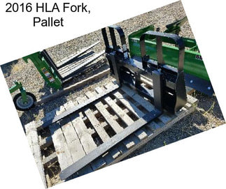 2016 HLA Fork, Pallet