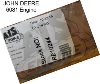 JOHN DEERE 6081 Engine