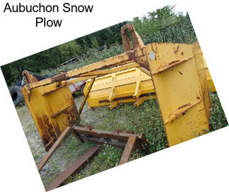 Aubuchon Snow Plow