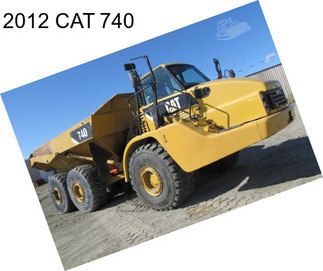 2012 CAT 740