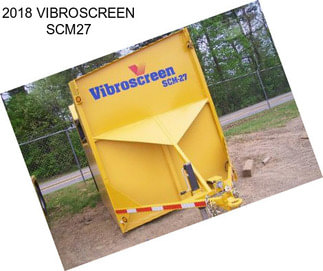 2018 VIBROSCREEN SCM27