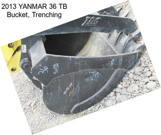 2013 YANMAR 36 TB Bucket, Trenching