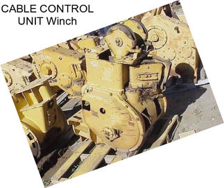 CABLE CONTROL UNIT Winch