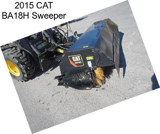 2015 CAT BA18H Sweeper