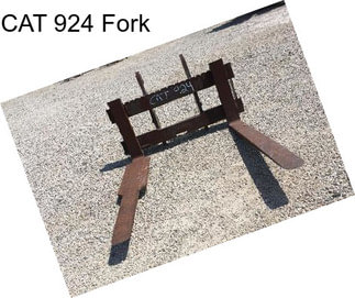 CAT 924 Fork