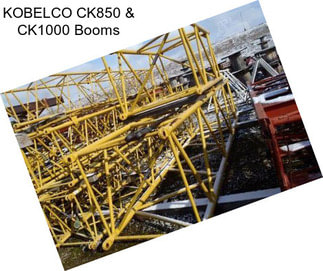 KOBELCO CK850 & CK1000 Booms