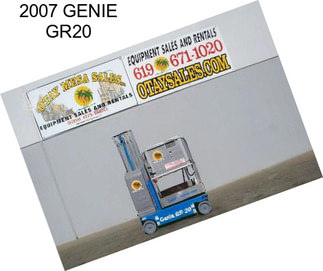 2007 GENIE GR20