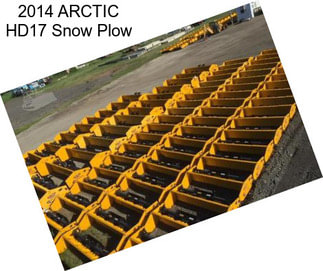 2014 ARCTIC HD17 Snow Plow