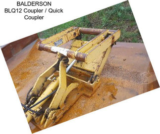 BALDERSON BLQ12 Coupler / Quick Coupler