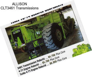 ALLISON CLT3461 Transmissions