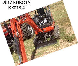 2017 KUBOTA KX018-4