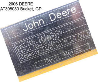 2006 DEERE AT308080 Bucket, GP