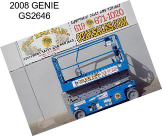 2008 GENIE GS2646