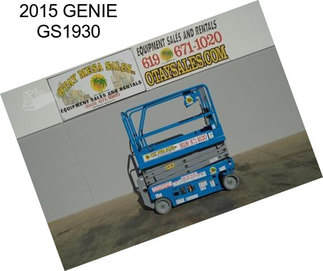 2015 GENIE GS1930