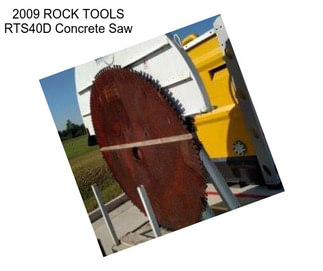 2009 ROCK TOOLS RTS40D Concrete Saw