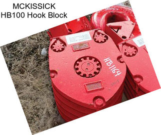 MCKISSICK HB100 Hook Block
