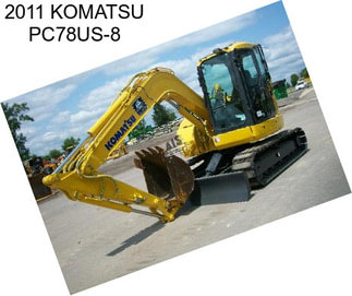 2011 KOMATSU PC78US-8