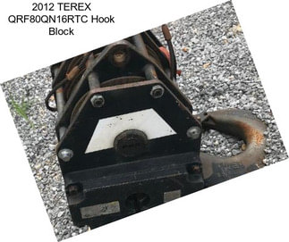 2012 TEREX QRF80QN16RTC Hook Block