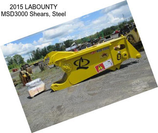 2015 LABOUNTY MSD3000 Shears, Steel