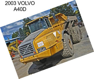2003 VOLVO A40D
