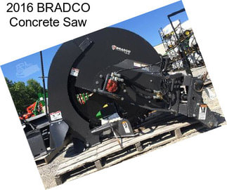 2016 BRADCO Concrete Saw
