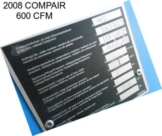 2008 COMPAIR 600 CFM