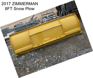 2017 ZIMMERMAN 8FT Snow Plow