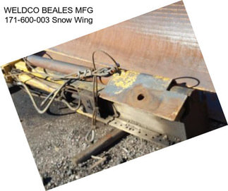 WELDCO BEALES MFG 171-600-003 Snow Wing