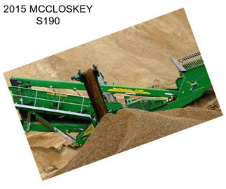 2015 MCCLOSKEY S190