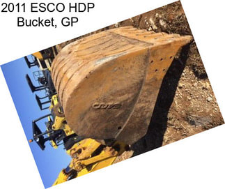 2011 ESCO HDP Bucket, GP