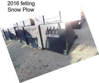 2016 felling Snow Plow