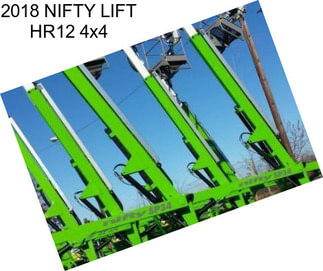 2018 NIFTY LIFT HR12 4x4