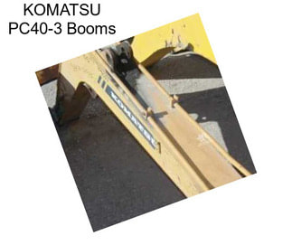 KOMATSU PC40-3 Booms