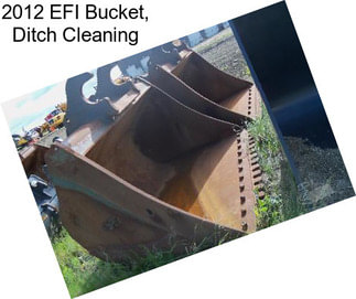 2012 EFI Bucket, Ditch Cleaning