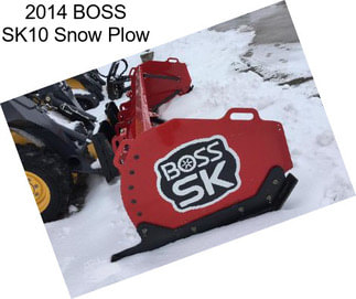 2014 BOSS SK10 Snow Plow