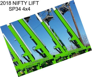 2018 NIFTY LIFT SP34 4x4