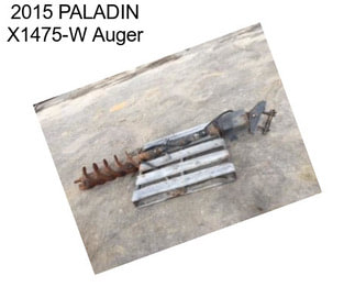 2015 PALADIN X1475-W Auger