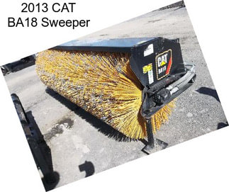 2013 CAT BA18 Sweeper
