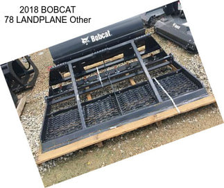 2018 BOBCAT 78 LANDPLANE Other