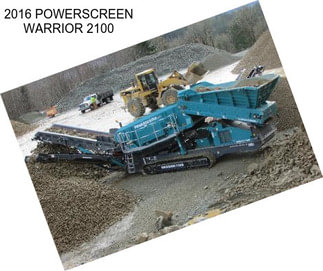 2016 POWERSCREEN WARRIOR 2100