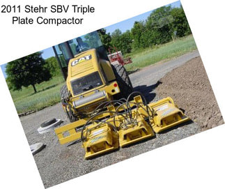 2011 Stehr SBV Triple Plate Compactor