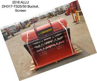 2018 ALLU DH317-TS25/50 Bucket, Screen