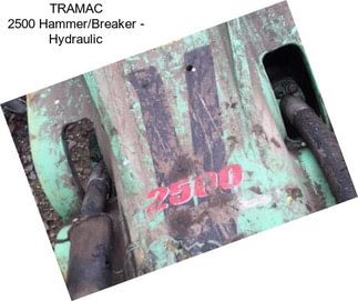 TRAMAC 2500 Hammer/Breaker - Hydraulic