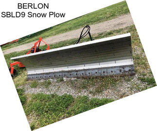 BERLON SBLD9 Snow Plow