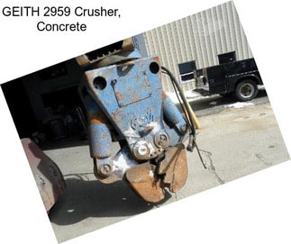 GEITH 2959 Crusher, Concrete